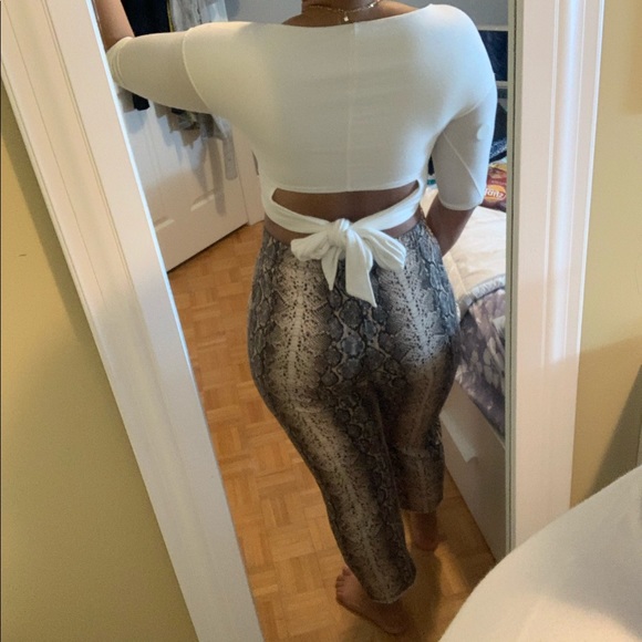 Alexander Wang T White Crop Top - Picture 3 of 7